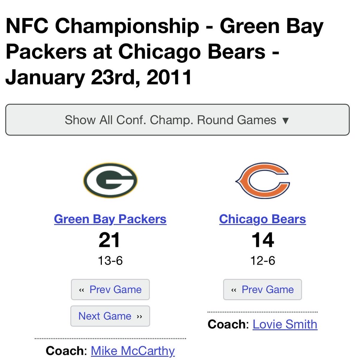 CaughtsonWatson's tweet photo. Bears fans love bringing up the past always saying “31-27” and act like the Packers haven’t owned them for years I mean just look at this recent game. https://t.co/ivmK6VLOpx