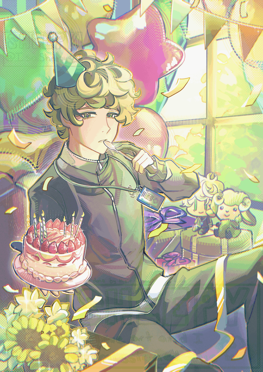 i_so_Sheepy's tweet photo. 本日10月3日は、
希羊丸密樹の誕生日🎂✨

-> October 3rd is the birthday of Kiyomaru Mitsuki 🐏 
The supporter whose unique hearing gives him an advantage on the field!
As he studies the selfish 'egoism' within Blue Lock, watch as he learns to bare his fangs ‼

#bluelockoc
#bllkoc https://t.co/N09sId5X7w