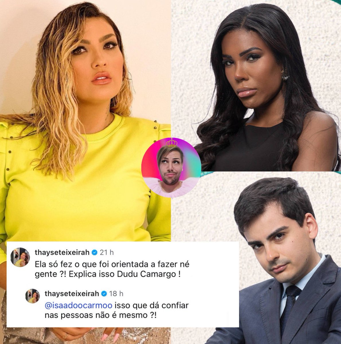 pamplona_bru's tweet photo. ALFINETOU 🗣

A apresentadora Thayse Teixeira saiu em defesa de Carol Lekker no polêmico episódio da "Cabine de Descompressão".
​Na ocasião, Thayse comentou que Carol só fez o que foi orientada fazer e pediu para o apresentador Dudu Camargo esclarecer toda situação.
Concordam? 👀 https://t.co/lo5e9awVVb