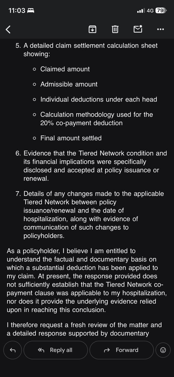 yt0rahul's tweet photo. I had the worst experience while claiming reimbursement for a claim under policy purchased by me from @Niva_Bupa They did not mention a 20% co-pay clearly in the guidelines while I buy the policy, but after claiming reimbursement, they have given reason like non tier hospital. https://t.co/m4jt1qhxRH