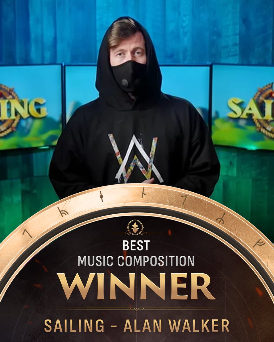 RuneFest's tweet photo. Last month he maxed his OSRS account, this month he's taking home a Golden Gnome! 🏆

The winner for Best Music Composition is...

Sailing by @IAmAlanWalker ⚓ https://t.co/sS5u4Tu59d