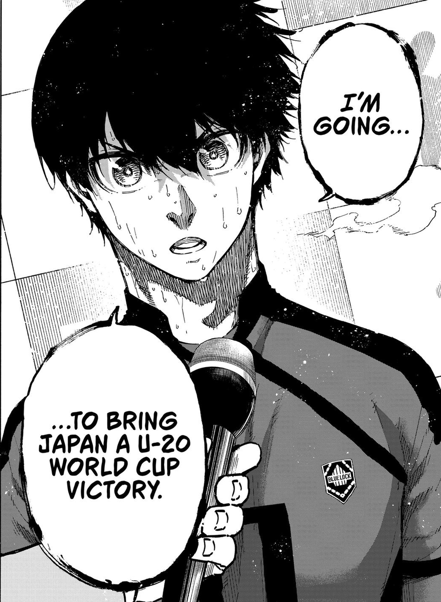 Streplic's tweet photo. Okay Isagi, enough time has passed.

It’s time for you to show everyone who you truly are.

You said you were going to lead Japan at the U20 World Cup and win it.

So do it with GOALS.
Do it as a STRIKER.

We’ve waited long enough. https://t.co/dTYMWGNPC0