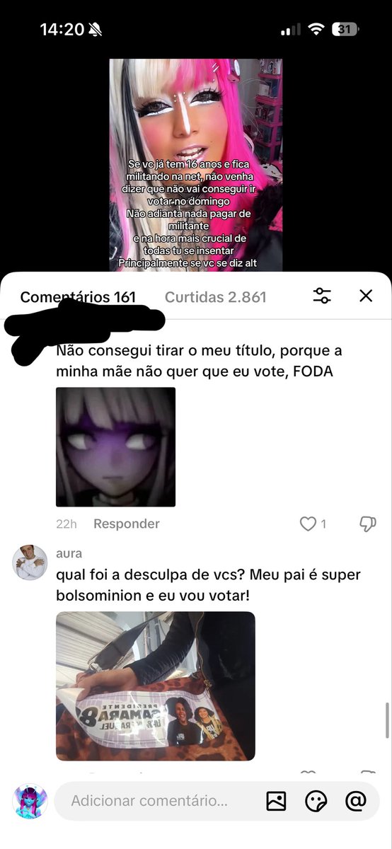 candy_bullets's tweet photo. Gente eu tô chocada com a quantidade de adolescente que supostamente n fez título pq “minha mãe não me levou” “meus pais não deixaram” jovens que n pesquisaram ao menos no Google sobre como tirar o título, falta interesse, falta força de vontade, mas na hr de militar online… https://t.co/tI4f9cHniD