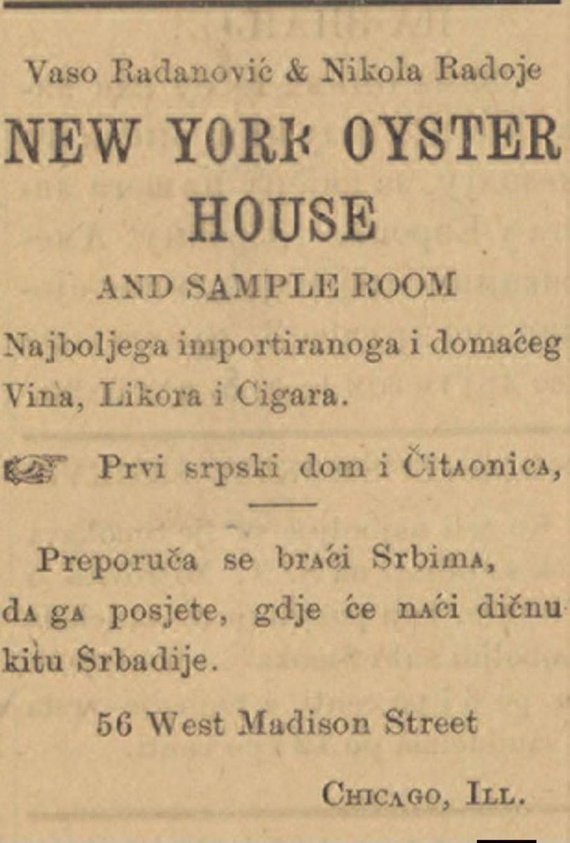 peravojchan's tweet photo. Оглас у Чикагу, 1893.
🇷🇸☦️ https://t.co/9ql4KWrH8g