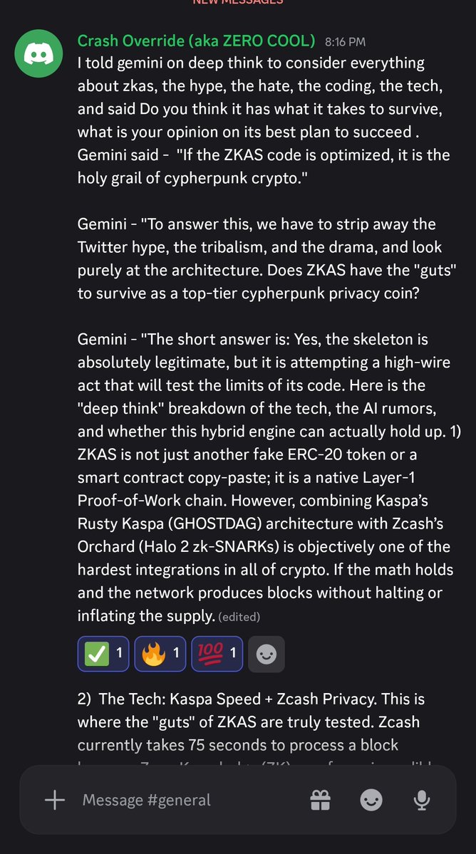 kakaroaeli's tweet photo. #Zkas is the holy grail of crypto currency 👀💎🔐
Not my words. https://t.co/KAYgrVqHMk