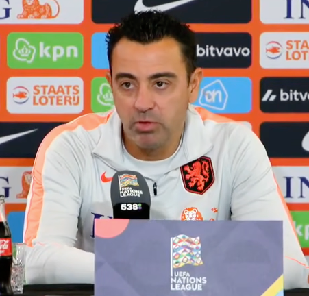 TouchlineX's tweet photo. 🚨🗣️ 𝗡𝗘𝗪: Xavi on the international schedule and injury risk:

"Four matches is TOO MUCH. Maybe you can play three, but for both the clubs and the national teams, two international matches are enough."

"This schedule is NOT good. It isn't good for the national teams and it isn't good for the clubs who release their players and sometimes get them back injured."

"Having such a packed calendar three months after a World Cup is ASKING FOR TROUBLE."

"There is training, travelling, recovering from matches and everything else."

"It is very strange to schedule an international window like this at this stage of the season... I would rather play TWO international matches. That would be better for everyone."