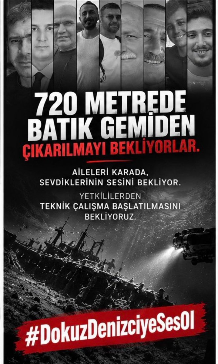 SOSYALAGLEM's tweet photo. Dokuz denizcimiz deniz kazasının ardından kayboldu. Aileleri günlerdir umutla gelecek güzel haberi bekliyor. Arama çalışmaları sonuçlanana kadar seslerini duyurmaya devam edelim.

 #DokuzDenizciyeSesOl https://t.co/q6jNEoMYaT