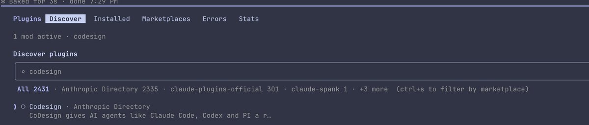DrHouseShield's tweet photo. From today on you can install @getcodesign directly via claude code 🥳 https://t.co/v08mdPcjsX