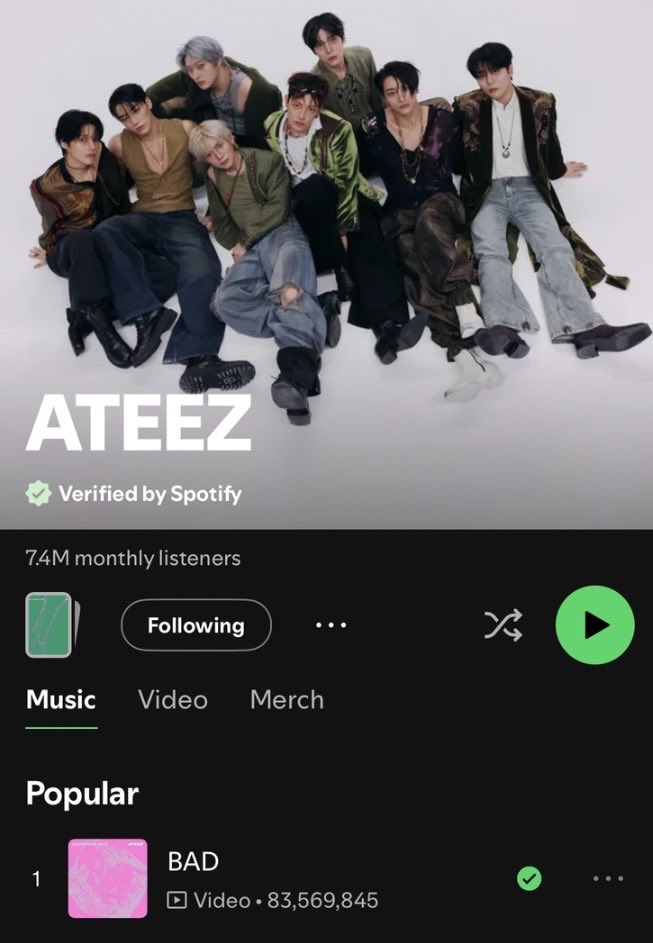 hwaberryjarrito's tweet photo. But I thought there was no “BIG 4” 🥺

KQ being left out of this post even though the second most streamed song this year (83M) is by ATEEZ … tsk tsk … https://t.co/kuwoq1ZdXz