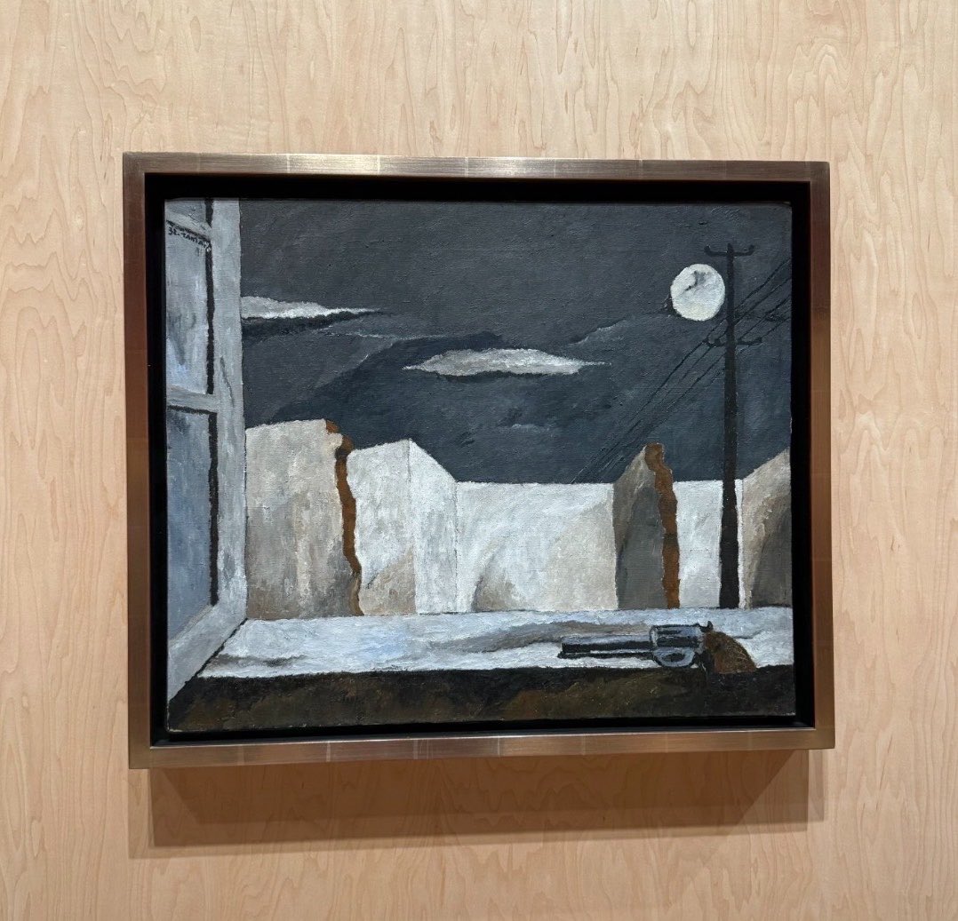 christyinkorean's tweet photo. “Funny thing: before my concert in Mexico City, I visited the museum that bears Tamayo’s name. He built it with his own collection — &amp; it holds almost no Tamayo. The man I couldn’t meet in his own house, I finally meet in this room in San Francisco.”
~ Namjoon

#RMxSFMOMA https://t.co/dSTxWjNn2k