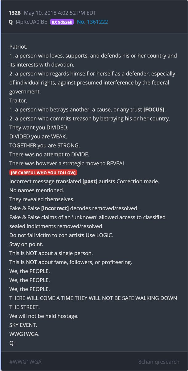 SpiritualSF_17's tweet photo. I'm seeing some deranged and very concerning behavior going on in the Community. All I can say is be careful who you follow. They want you DIVIDED. Attacks will only get worse. Truth is Freedom. Truth is Logic. Stay the course. Dark to LIGHT. 🙏✝️✨💫🕊️ https://t.co/KRWbc4HEsW