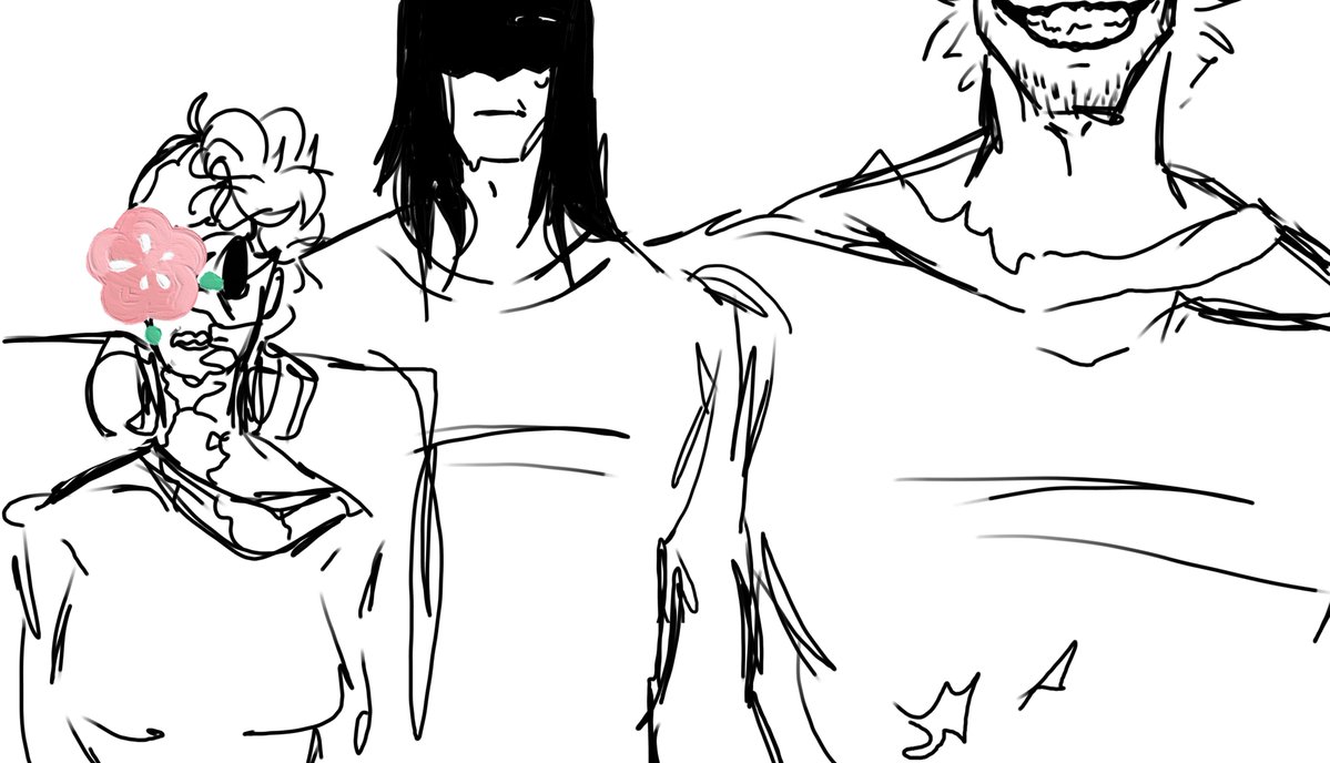 Muha29938521's tweet photo. Well, today I just wanted to post something simple. My favorite character sketches from a roleplaying game with a friend https://t.co/UjMdYMDYgg