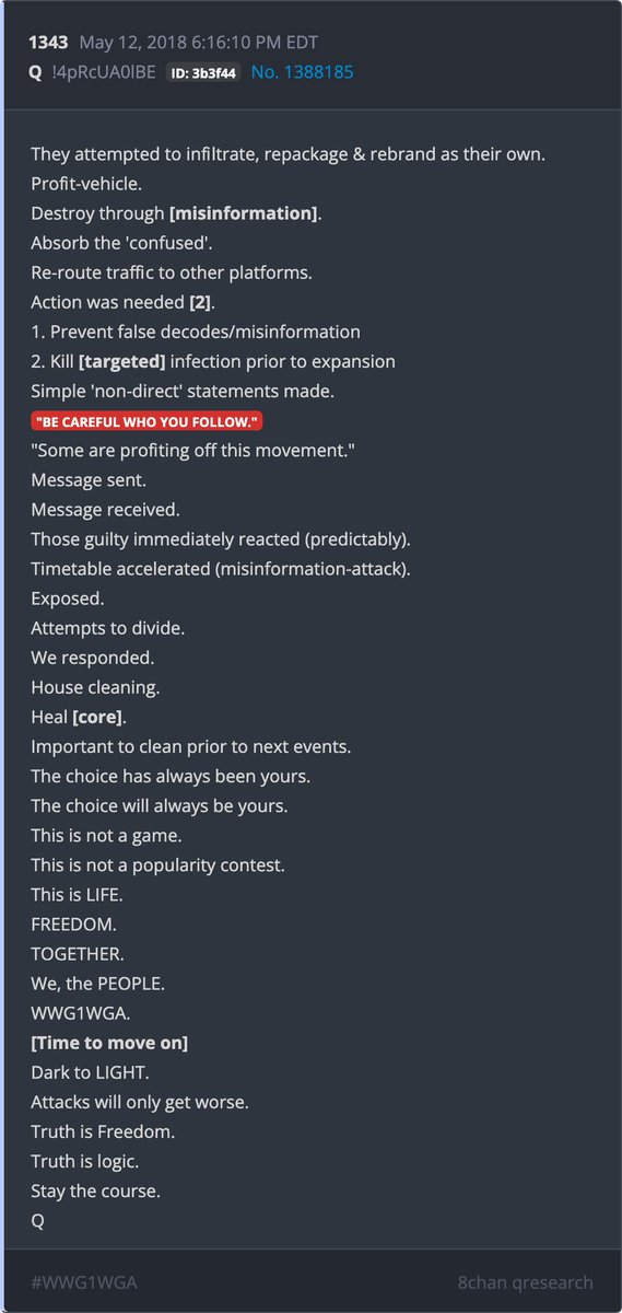 SpiritualSF_17's tweet photo. I'm seeing some deranged and very concerning behavior going on in the Community. All I can say is be careful who you follow. They want you DIVIDED. Attacks will only get worse. Truth is Freedom. Truth is Logic. Stay the course. Dark to LIGHT. 🙏✝️✨💫🕊️ https://t.co/KRWbc4HEsW