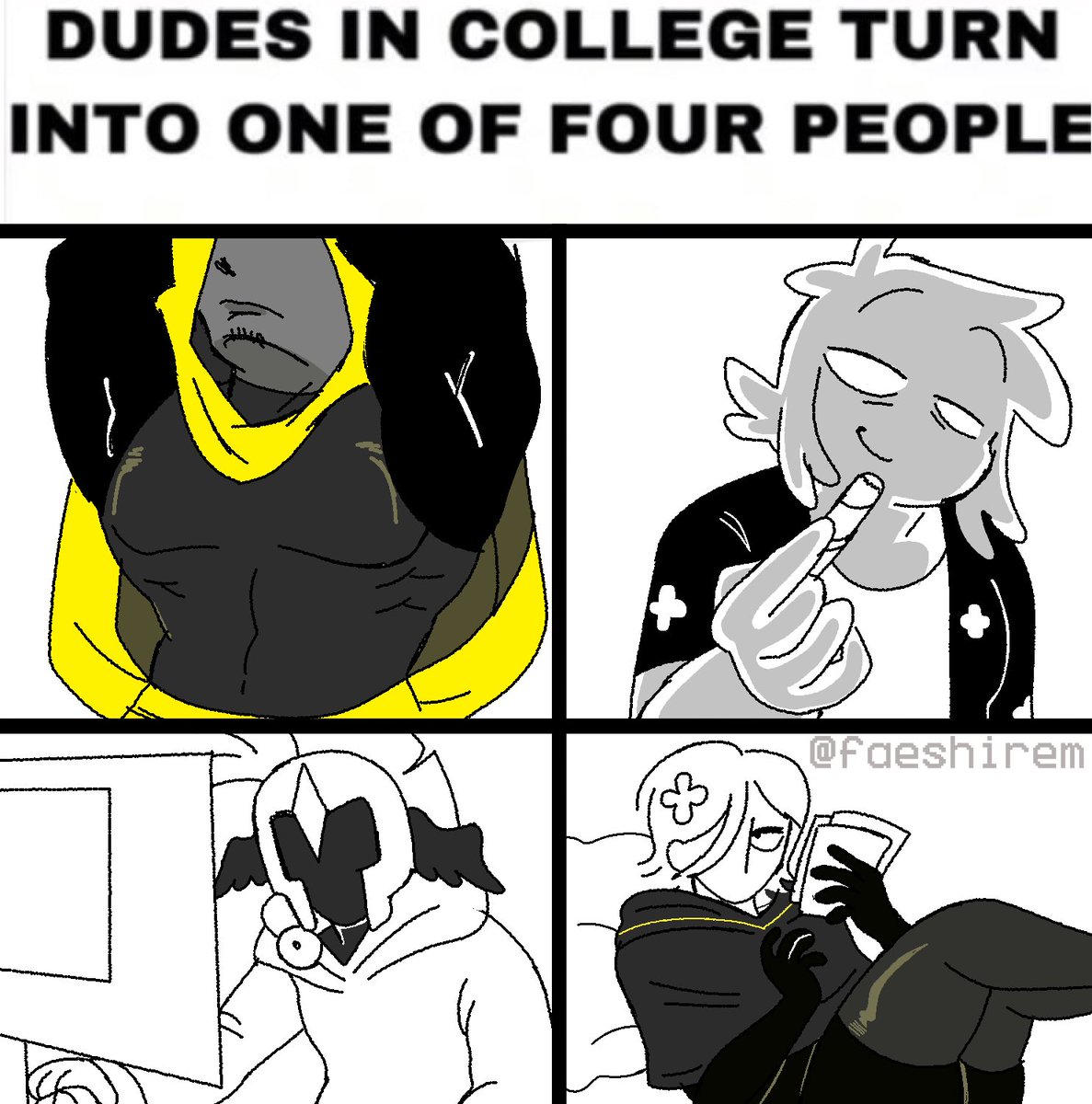 faeshirem's tweet photo. what is #collegeau even about https://t.co/0aWPmuqQaZ