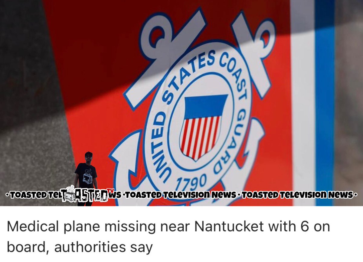 ToastedTvNews's tweet photo. A medical jet flying from Bermuda to Boston lost contact near Nantucket early Saturday.

The Coast Guard and FAA are searching for the six people aboard.

💬 Drop your thoughts below
🔗 Click the link in bio.

#BreakingNews #Nantucket #Aviation #ExplorePage #FYP https://t.co/FlUw2Z71EA