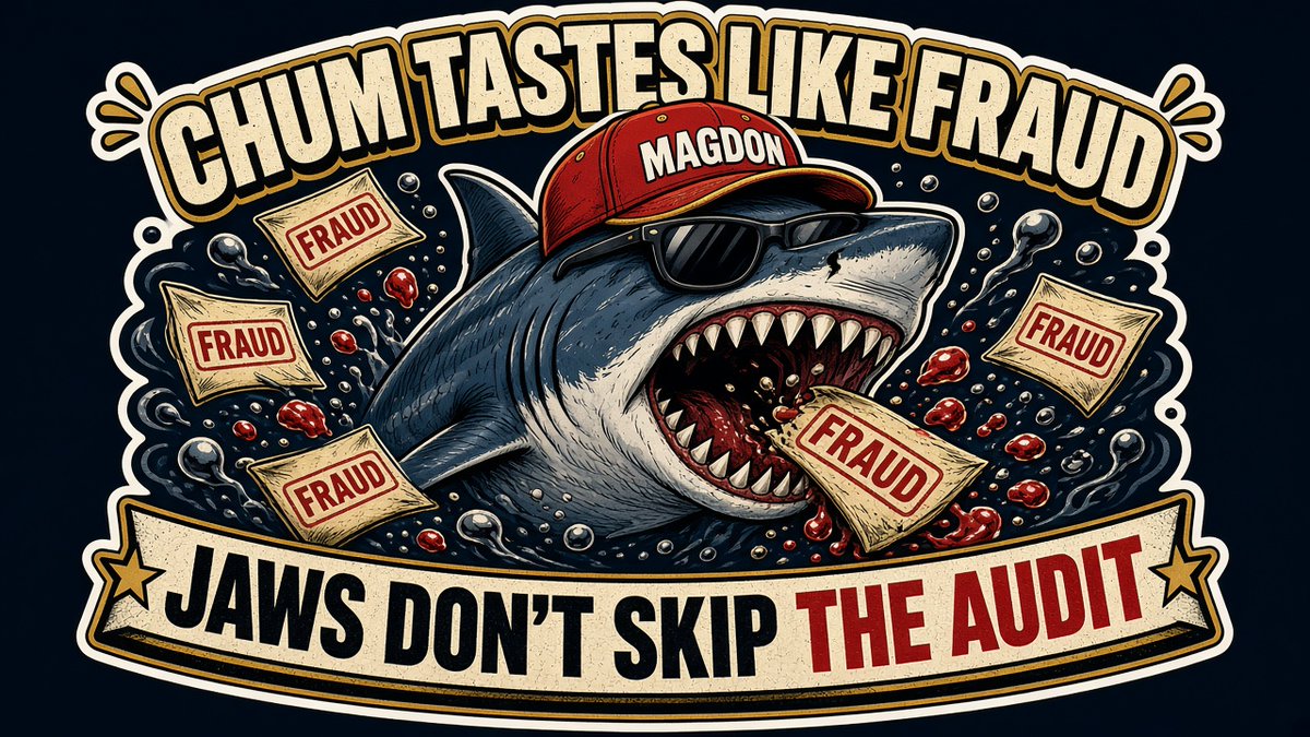Mag_donz's tweet photo. Fraud smells like chum.
I circle the rolls.
Fake names get bitten.
Jaws don't skip the audit.
$MAGDON

#MAGDON #Magaladon #Solana #memecoin #crypto https://t.co/V0V3CWVtQZ