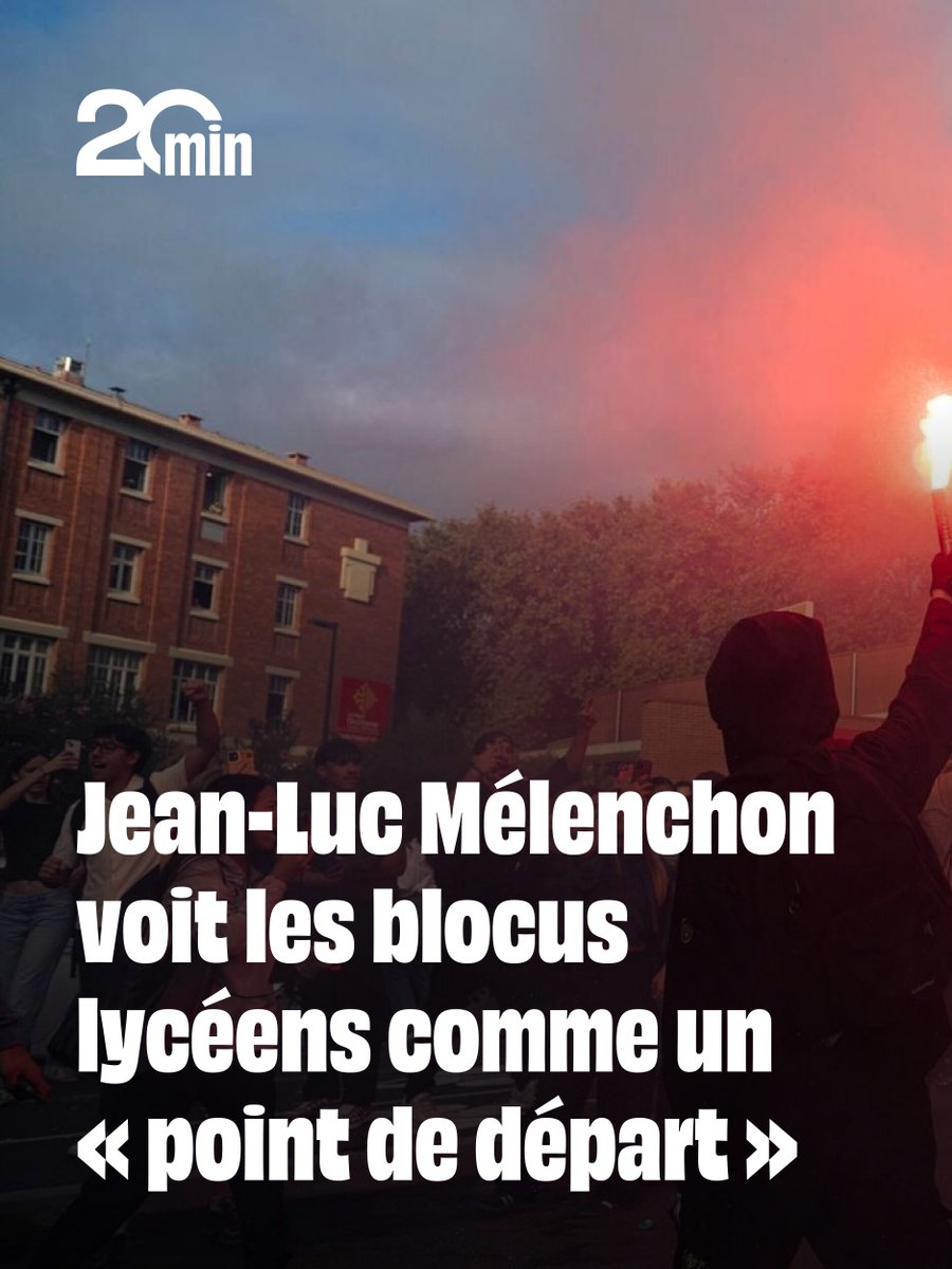 20Minutes's tweet photo. Le chef de file de LFI veut ouvrir à la mobilisation des lycéens « un débouché sur 2027 » et se félicite de la « jonction des forces » avec les syndicats
➡️ https://t.co/47nEiI4Svw https://t.co/CREkYVGkYI