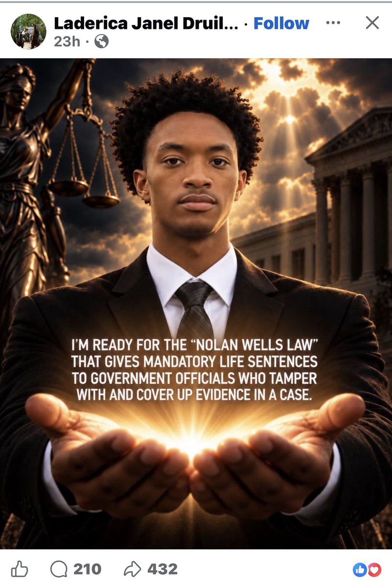 freekarmelo04's tweet photo. So the black community wants a “ Nolan Wells Law” what do yall think about this idea ✊🏾✊🏿 https://t.co/fo3E3H1mfm