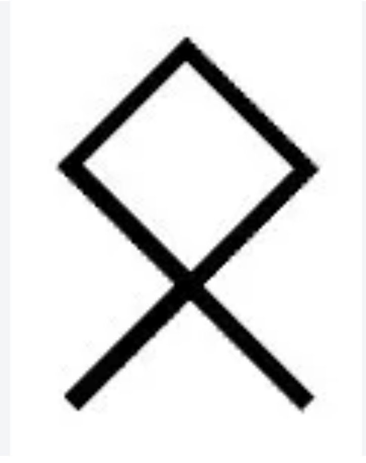 JRuebl47185's tweet photo. The rune Othala is the rune of Wotan and symbolizes the sacred enclosure that protects the clan and honors one’s ancestors.  It is the rune of inheritance, both filial and spiritual.  

Othala has a feminine aspect as well.  Some runologists, myself included, associate this rune with Freyja and her yoni.   This rune also symbolizes the lunar feminine power as a regenerative force.  

Othala symbolizes our European ancestral inheritance.  It symbolizes the ancient tradition of our race.   I consider this the most important rune in Nordic-Germanic sorcery as it is a gateway to the ancient mysteries.  It symbolizes waking out of a spiritual slumber.  

I associate Othala with the Path of Qoph on the Tree of Life.  Qoph means “The Back of the Head”.  This rune corresponds with the “secret chakra” in the back of the head which comprises several smaller chakras which when opened, then opens the Sanya Chakra above the Sahasrara.  The Qlippha Sentinel associated with this rune is Qulielfi, who is a feminine entity who corresponds with Freyja, Isis, and Hecate.  

To meditate on Othala is to communicate with and honor one’s ancestors.   It is the rune of returning to one’s sacred home and path.