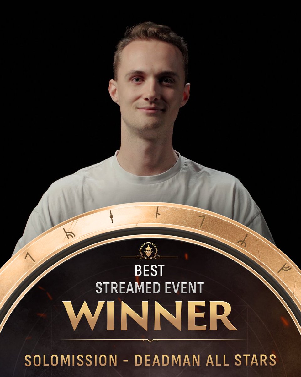 RuneFest's tweet photo. Bringing Deadman All Stars to life, this next award goes to @SoloMission_OSR for Best Streamed Event of the year! ⚔️ https://t.co/Qm3rd4k0ma