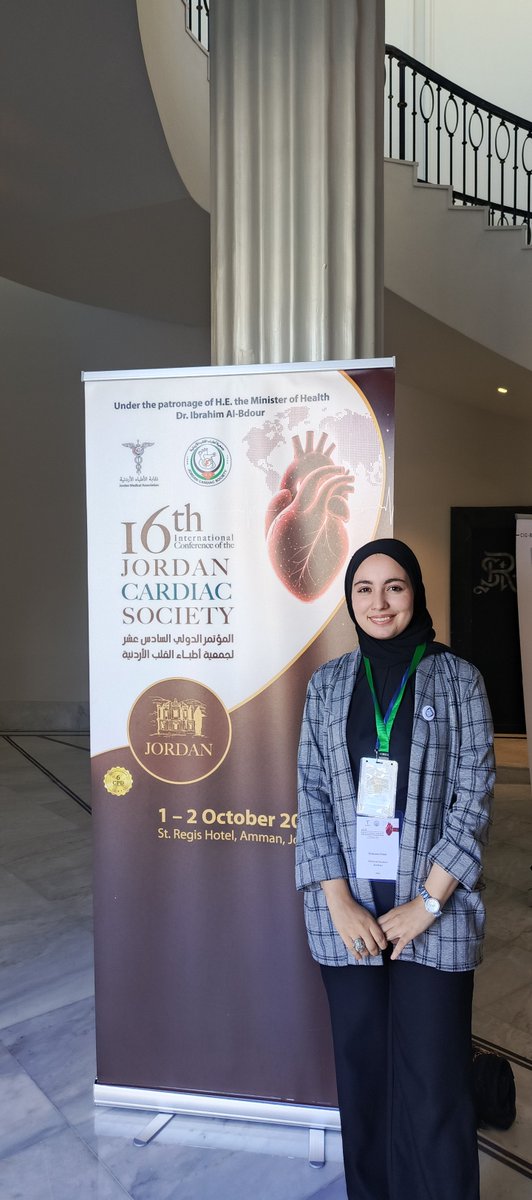 Raneemomarabd's tweet photo. Honored to represent CIG at the 16th Jordanian Cardiac Society Conference. 🫀✨
​Great sessions, inspiring discussions with cardiologists, and exciting research collaborations ahead! 
​#Cardiology #MedTwitter #MedEd #CIG #JCS
#ACCMedStudent https://t.co/86caTQTx0i