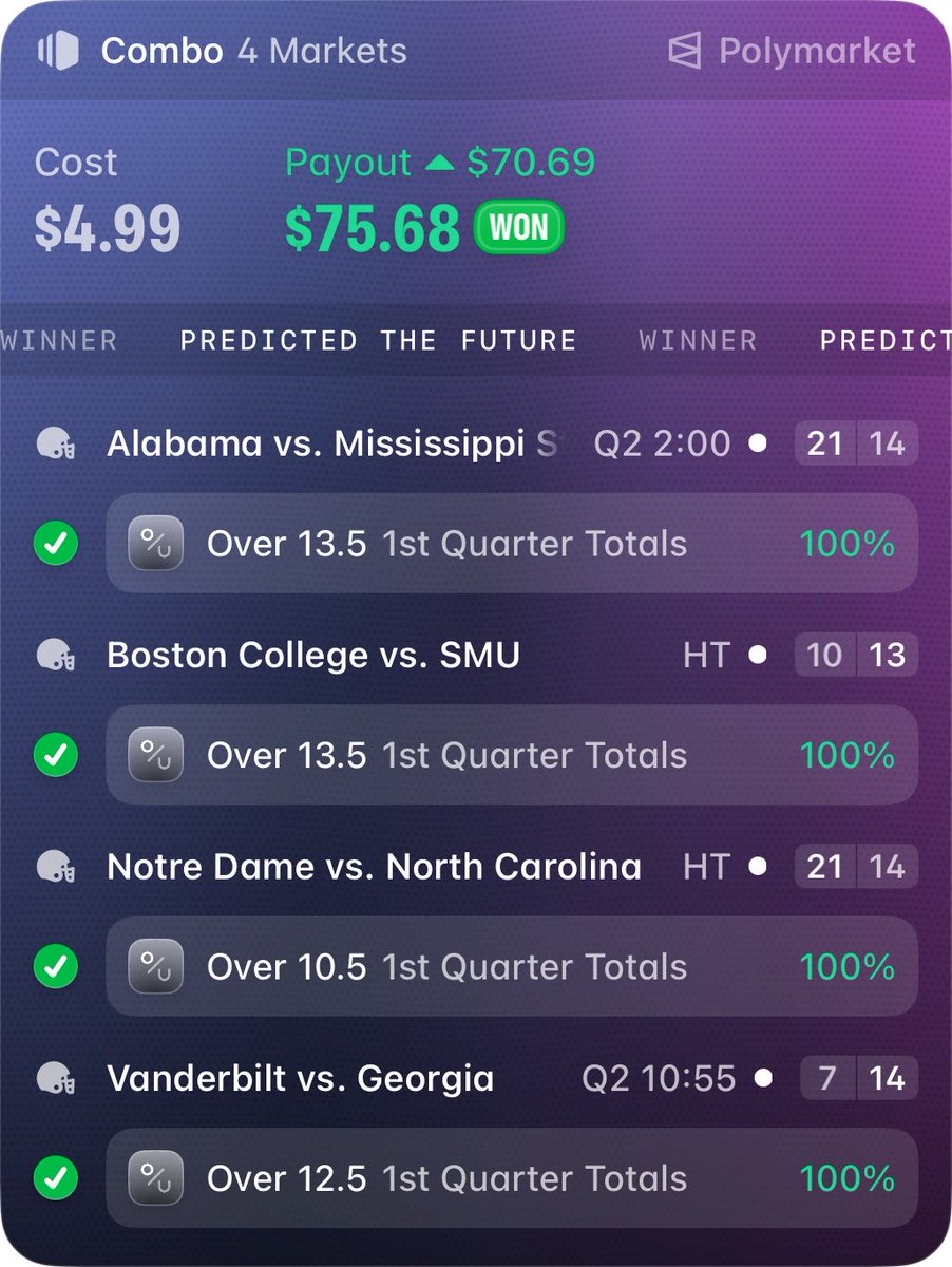 natureboydec's tweet photo. Cashed the squad out(myself ) such a fun bet to start the day. Link to poly squad is pinned https://t.co/AeOCq5qKHY