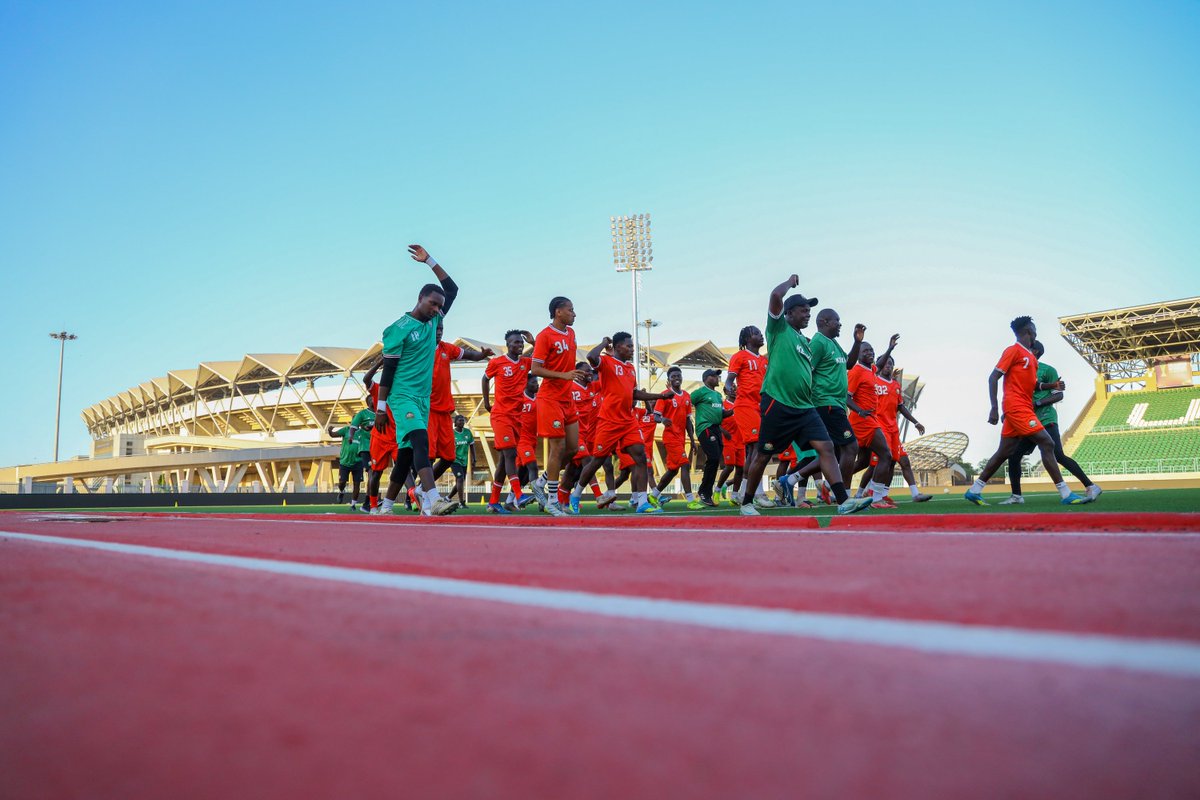 Harambee__Stars's tweet photo. Recovery mode in Tanzania. 

The #EmergingStars get some work in as they prepare for the task ahead. 💪 https://t.co/QIyn87oG0N