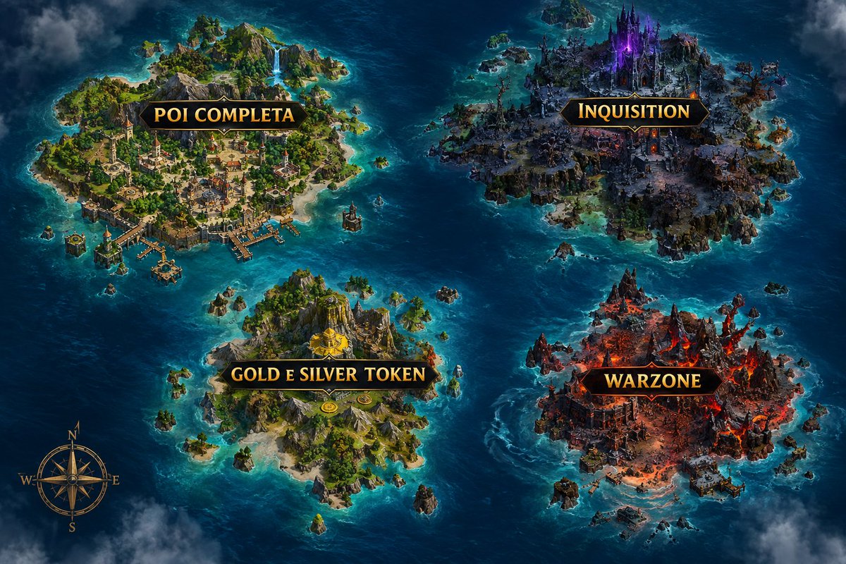 tibidle's tweet photo. NOVAS ILHAS CHEGAM AO TIBIDLE

Dia 04 de outubro, às 10:00, novas áreas chegam ao jogo:
🔸POI completa
🔸Inquisition
🔸Gold e Silver Token
🔸Warzone

Mais exploração, caça, desafios e novas oportunidades de progressão no Tibidle. Prepare-se para explorar as novas ilhas. https://t.co/RDqVK3VoVF