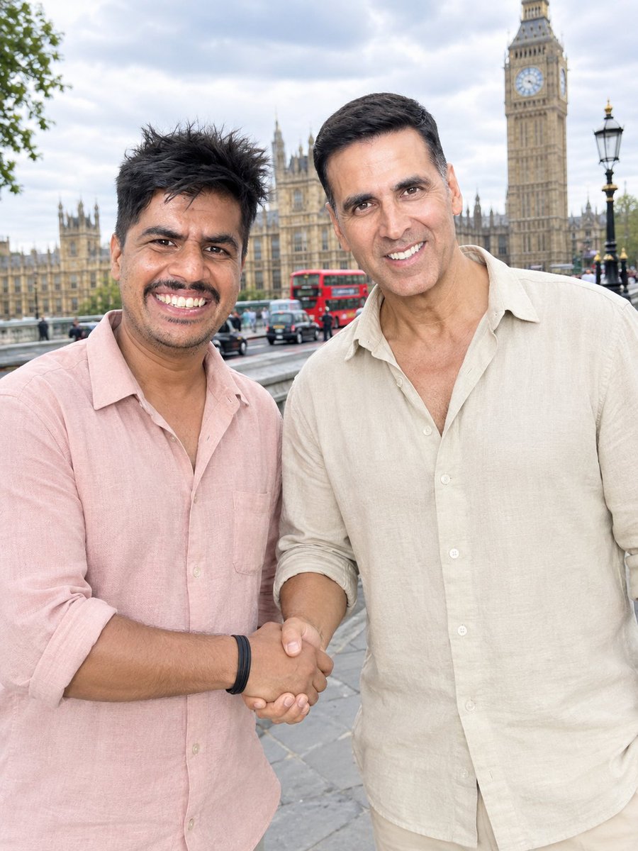 Avinashh0t1's tweet photo. #AkshayKumar𓃵 navtrai london today enjoy 2026 #Samuk sets https://t.co/YQyxANwa5i