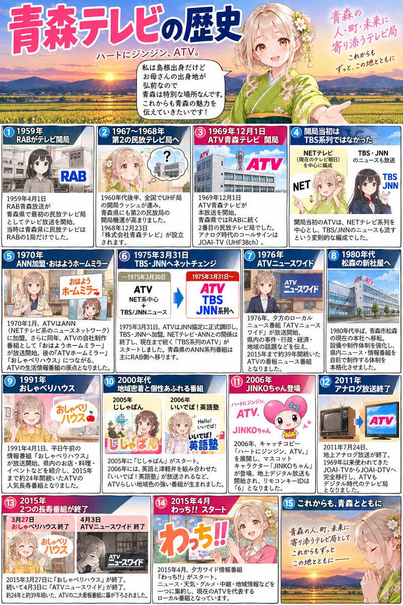Houston26630CBF's tweet photo. ATV青森テレビの歴史 https://t.co/dd9IxIzTH8