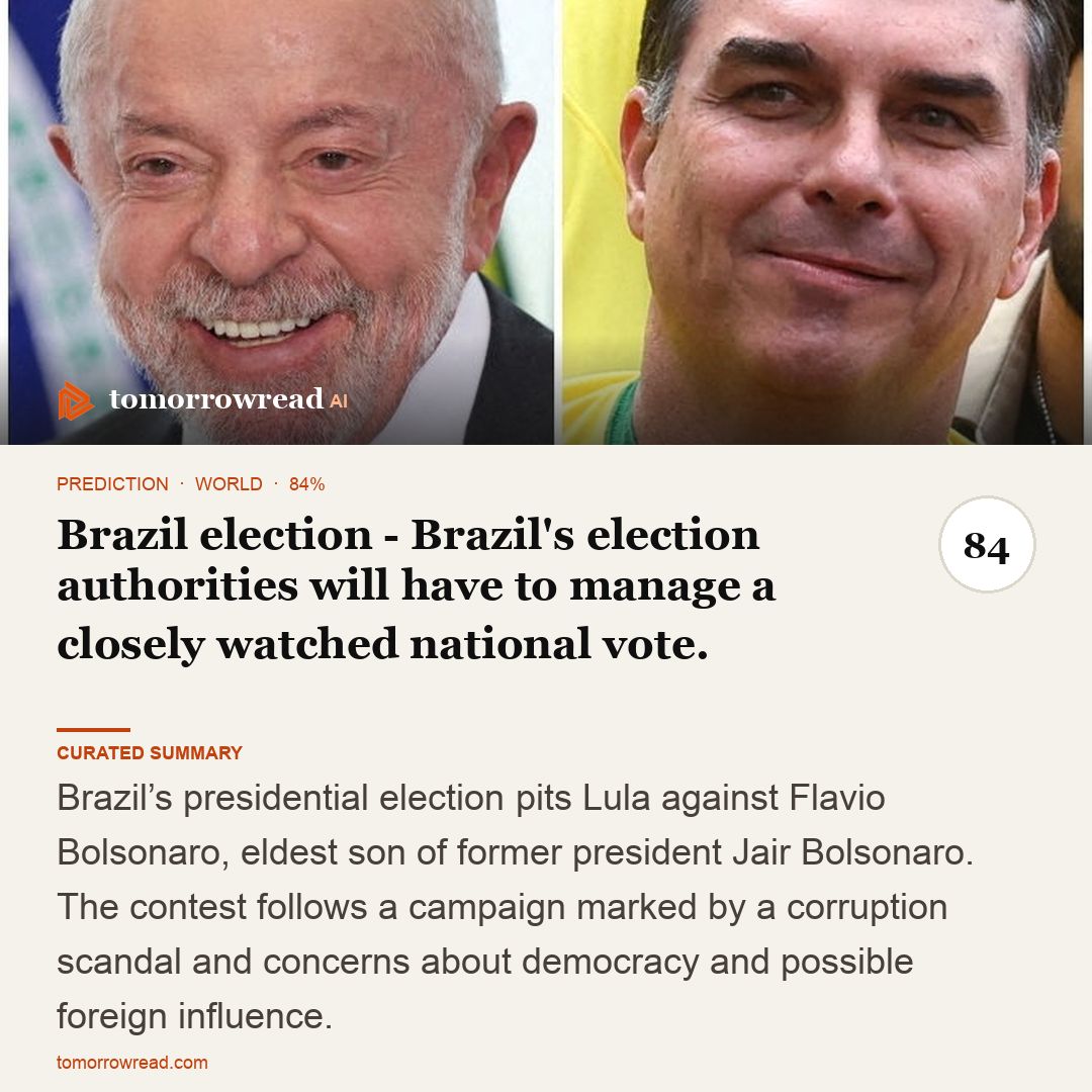 tomorrowread's tweet photo. FlyDubai co-pilot attack puts cockpit security under scrutiny. OpenAI agent accessed restricted data across Australian government systems. Brazil heads into a close presidential vote.

https://t.co/ixzxh9KHch

#TomorrowRead #AI #WorldNews #Foresight #News https://t.co/nzA30btEPK