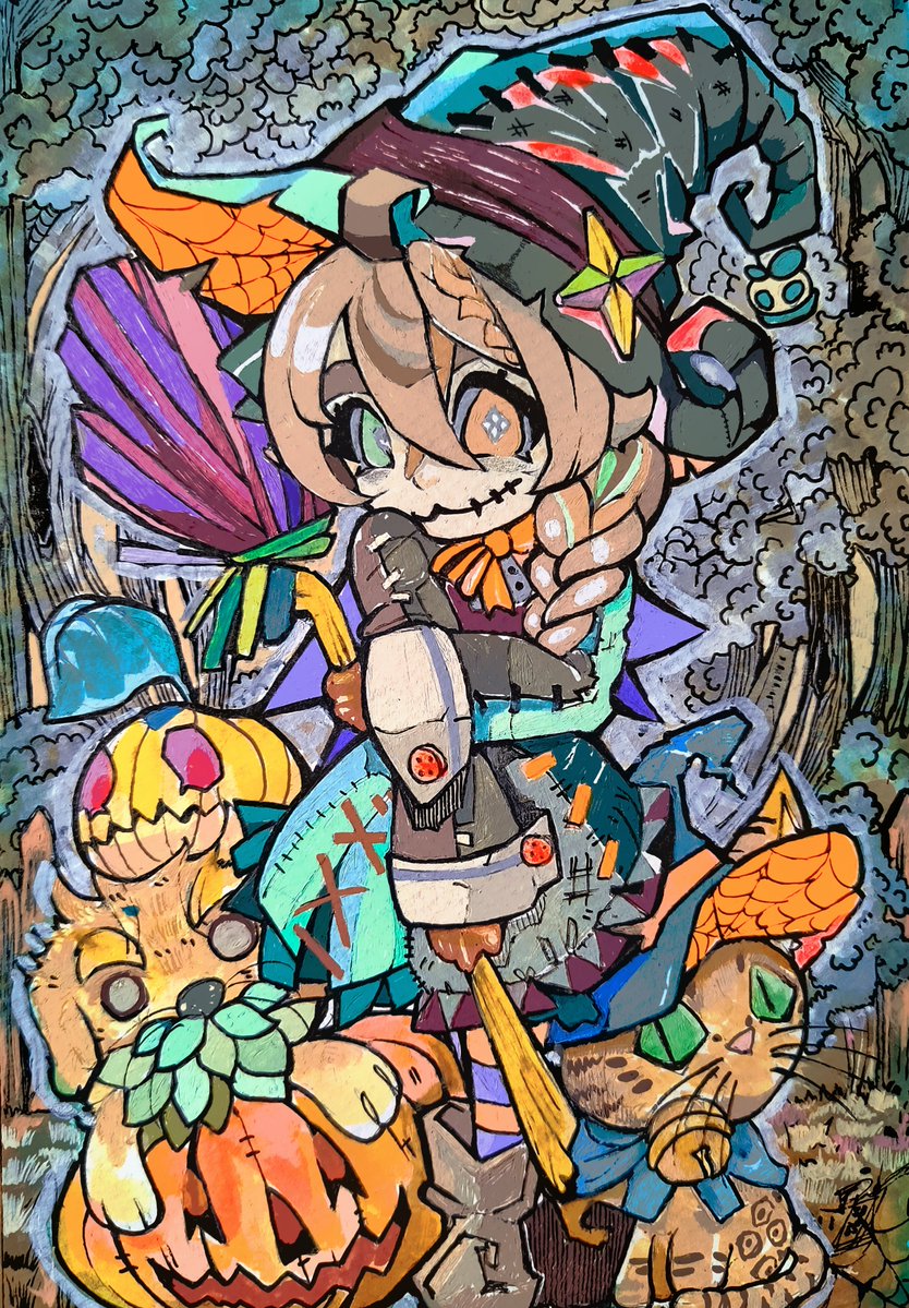 i_nefely's tweet photo. Chibi 🎃 Meica 🎃 Nia 🎃 https://t.co/Gmcxlojoph