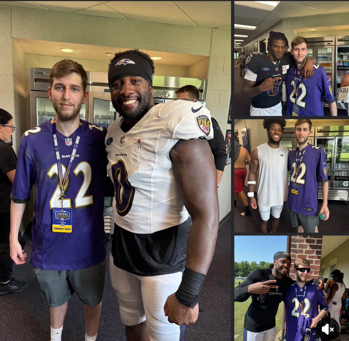 NewEraZach's tweet photo. Very teary eyed typing this right now but we lost a member of the Flock today. One of my friends growing up sadly passed away today dude to an illness, as you can see he was very close with the Ravens and the players 

I would love to try to do something for his family, please @ the Ravens below if you could 💜

Rest in peace Cam💔 @Ravens @Lj_era8 @RoquanSmith58 @marlon_humphrey