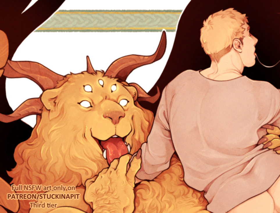 StuckInaPit's tweet photo. There are desires to devour🍽

September's third tier art! https://t.co/rQTkIASRDH