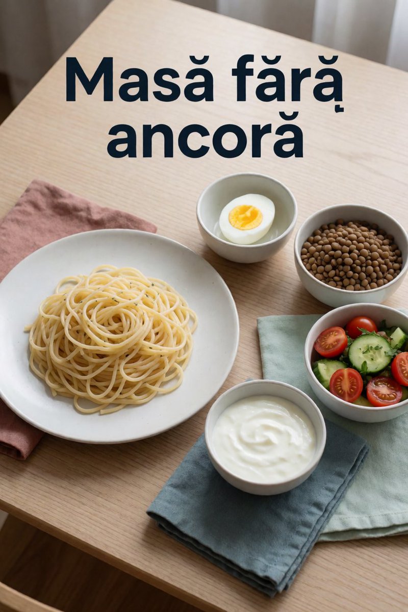 DrRobertoRaul's tweet photo. „Mănânc paste și după o oră mi-e iar foame.”

O aud des în cabinet. O masă fără ancoră, doar carbohidrați, fără proteină sau fibre, poate aduce foame rapidă și oboseală.

Adaugă o ancoră: ou, linte, iaurt, legume. Observă ce se schimbă la tine. https://t.co/GPvFxQfXBn