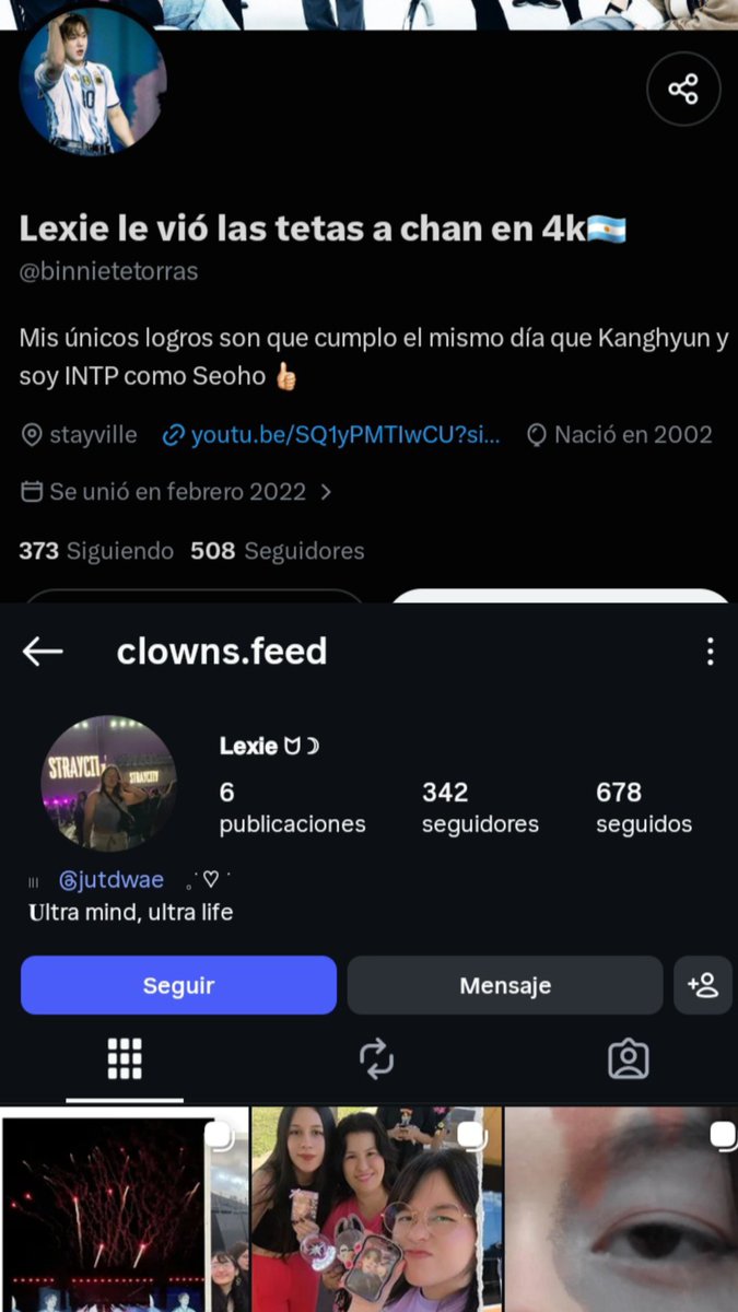 TiiintaRosa's tweet photo. KAREN, más conocida como LEXIE en X, es de Corrientes, Argentina. Es una hostigadora y, junto con una cuenta que se dedica a la difamación de la vida de una STAY, comparte e interactúa con contenido de odio hacia una fan. Este odio se inició por Valeria (Irina) admi de skz 🇦🇷 https://t.co/FJeoaH605r