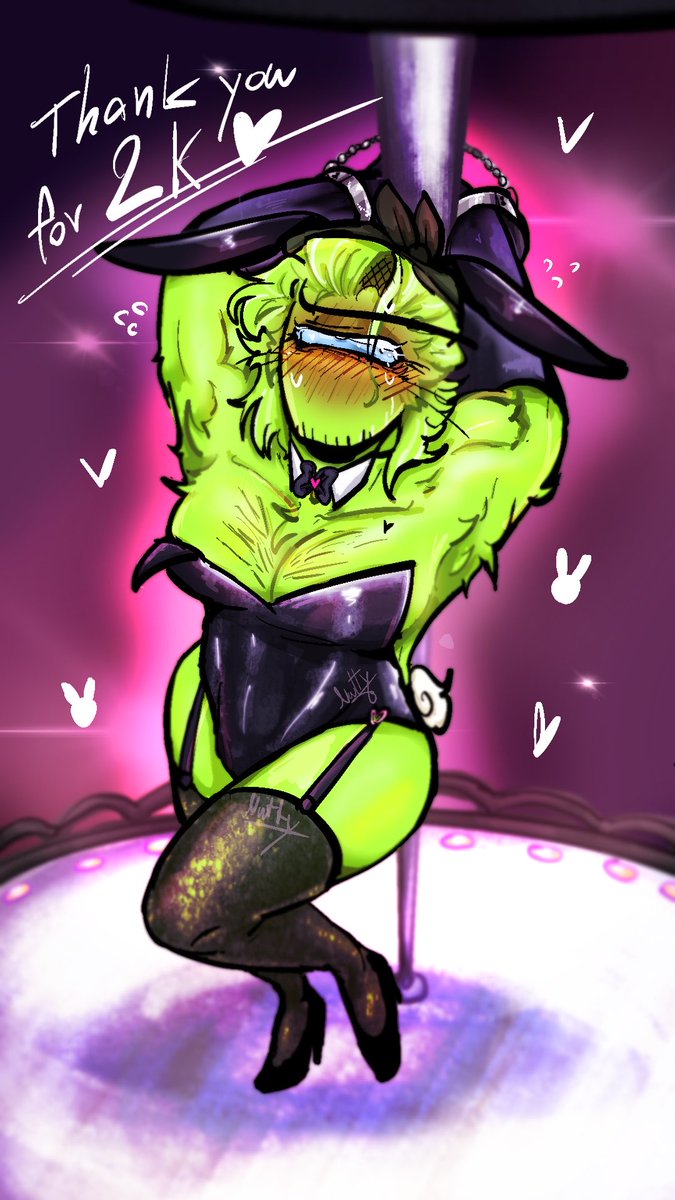 NuttyNut2172's tweet photo. Warning: Content may contain 15-17+ suggestive themes

Please enjoy this adorable Bunny Lime! 🐰💚
Thank you so much for 2,000 likes, everyone!

Also, I really loved the idea of Blue having tattoos, so I decided to add them in too! 
#blime #amongus #amonguslime #amongusblue https://t.co/TQmoFIe6Fp