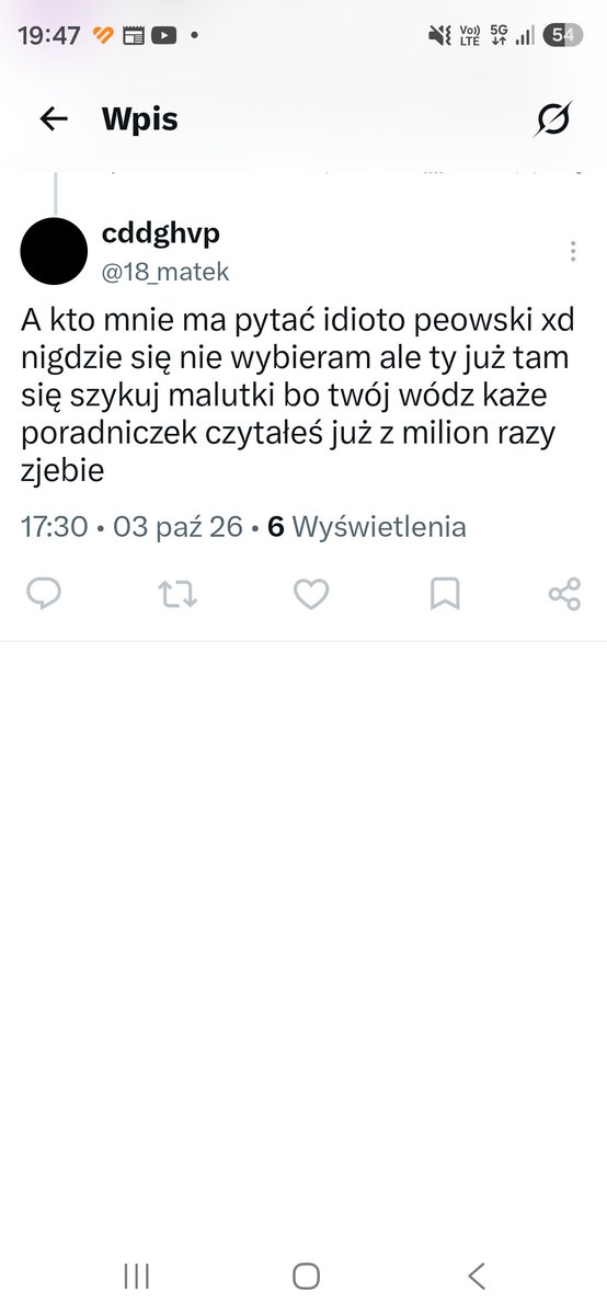 TomDzu's tweet photo. @18_matek @nowakmichal11 No i chłopczyk się nabluzgał i wymiękł. https://t.co/2y9vZ86PYG