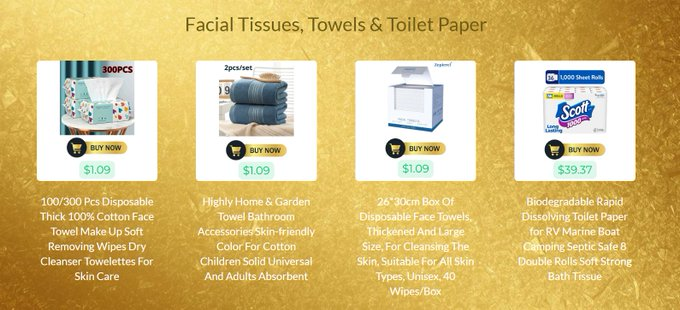 JonArauzo's tweet photo. Shop our facial tissues, towels, and toilet paper and experience prices lower than brick and mortar retail outlets. Take advantage of total savings of $37.52 off regular prices! ๐๏ธ
โก๏ธ https://t.co/KpCQDMFxpf
#shopping #shopnow #buynow #facialtissues #towels #toiletpaper #products #discounts #savings #marincounty #california