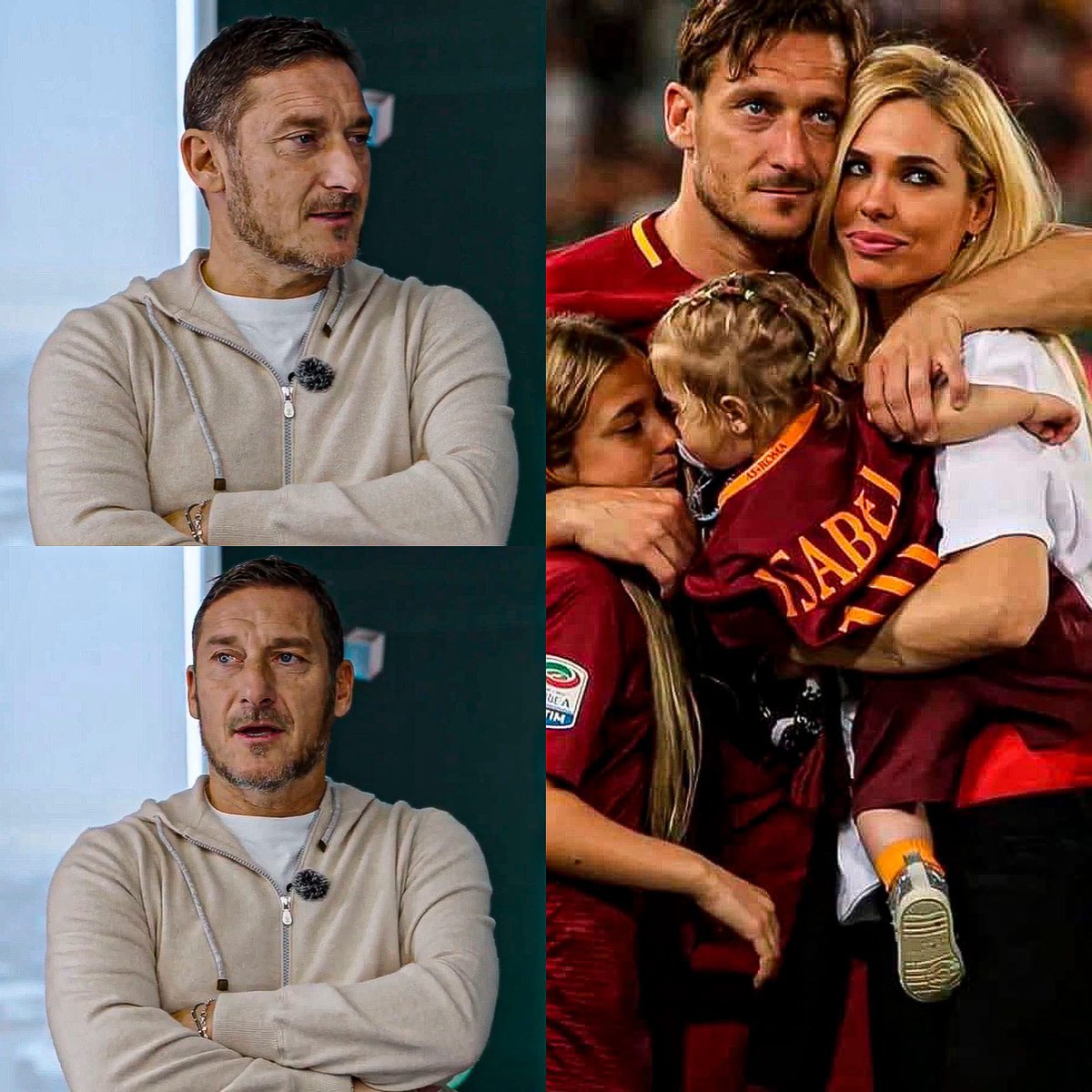 MotivacionesF's tweet photo. 💔🥺 HACE 3 AÑOS, FRANCESCO TOTTI ROMPÍA SU SILENCIO SOBRE SU DIVORCIO.

Después de 20 años de relación y 3 hijos junto a Ilary Blasi, el histórico capitán de la Roma habló con Corriere della Sera sobre uno de los momentos más difíciles de su vida.

🗣️ “Siempre dije que no iba a hablar, pero he leído demasiadas mentiras que están afectando a mis hijos.

La crisis comenzó en marzo del año pasado, pero hacía tiempo que sufría. Después de dejar el fútbol y perder a mi padre por el COVID, mi esposa no estuvo allí para mí. Cuando más la necesitaba, no estaba.

Personas de confianza comenzaron a advertirme sobre supuestas infidelidades, pero no quise creerlo. Las advertencias continuaron y finalmente empecé a sospechar.

Un día revisé su celular y vi que había una tercera persona. No podía creerlo. En 20 años jamás había pasado algo así. Confiaba al cien por cien en ella.

Cuando se fue, se llevó mi colección de relojes, incluidos Rolex de gran valor, y vació las cajas de seguridad con su padre.

Yo no podía dormir. Fingía que no pasaba nada, que no era importante, pero no era así. Me convertí en otra persona. Ya no era yo.

Todavía espero que podamos llegar a un acuerdo. No quiero que terminemos en los tribunales”.

Tres años después, estas palabras siguen siendo durísimas de leer. 💔

Detrás del futbolista, del ídolo y de la leyenda, había un hombre completamente roto por dentro.