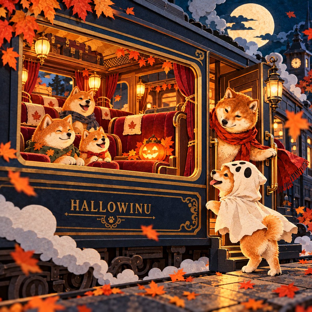 Hallowinustonk's tweet photo. No secret handshake.
No perfect costume required.

Just an open door, a warm lantern and someone saying:
“We saved you a seat.”

All aboard the HallowINU night train. 👻🚂🧡
Who are you bringing?

@ShibainuCoin https://t.co/bZE9IshvU3