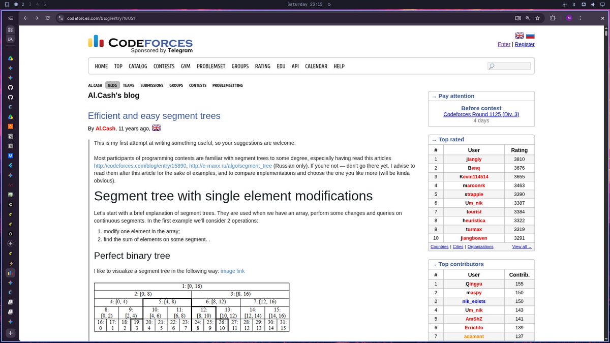 GargEnginrs7002's tweet photo. "Hello World!"
Just  reading this amazing article on codeforces in 2026 October.
Some people might say:"It's just a waist of time in 2026."

But I say:"It's just the feeling of being able to decipher, understand and think through the thought process and code of such smart people" https://t.co/zjiK4sBv4U