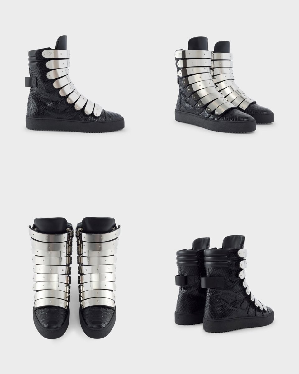 Lidesty's tweet photo. First look at Playboi Carti x Giuseppe Zanotti collab boots 🔥 https://t.co/RoV5MzZYQ2