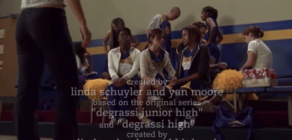 marisolseli's tweet photo. In appears, Chantay Black, a character who was originally a member of Darcy, Danny, and Peter’s class, and then was randomly put into Holly J’s class in S8. 

Because of this, for the past 22 years and counting, Degrassi fans make stupid and unproductive jokes about her being on the show too long when the real criticism should be that despite her being on the show for seven seasons, she only had two storylines developing her character. The writers had her on the show just to be the token black friend, just like with Hazel, Marisol, S14 Shay, and even Liberty to a lesser degree.