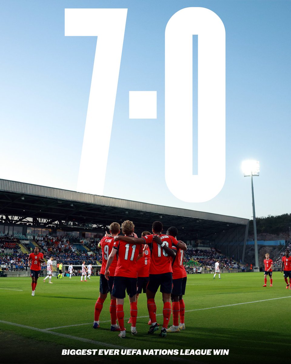 England's tweet photo. The biggest win in #NationsLeague history 😳

…and our #ThreeLions achieved it away from home 🙌 https://t.co/i4zOvPENxW