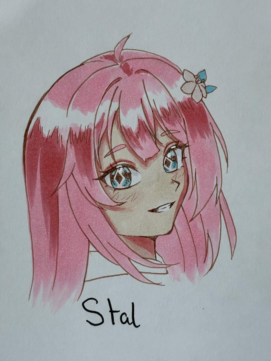 Loon_Moon_'s tweet photo. Day 3: @hellostal 

Watching Stal play through Xenoblade Chronicles 2 brought me so much joy. It was great getting to see her reactions

Requested by Khiaransalee
#ARTstal #vtober2026 https://t.co/Ou4eAA9KFR