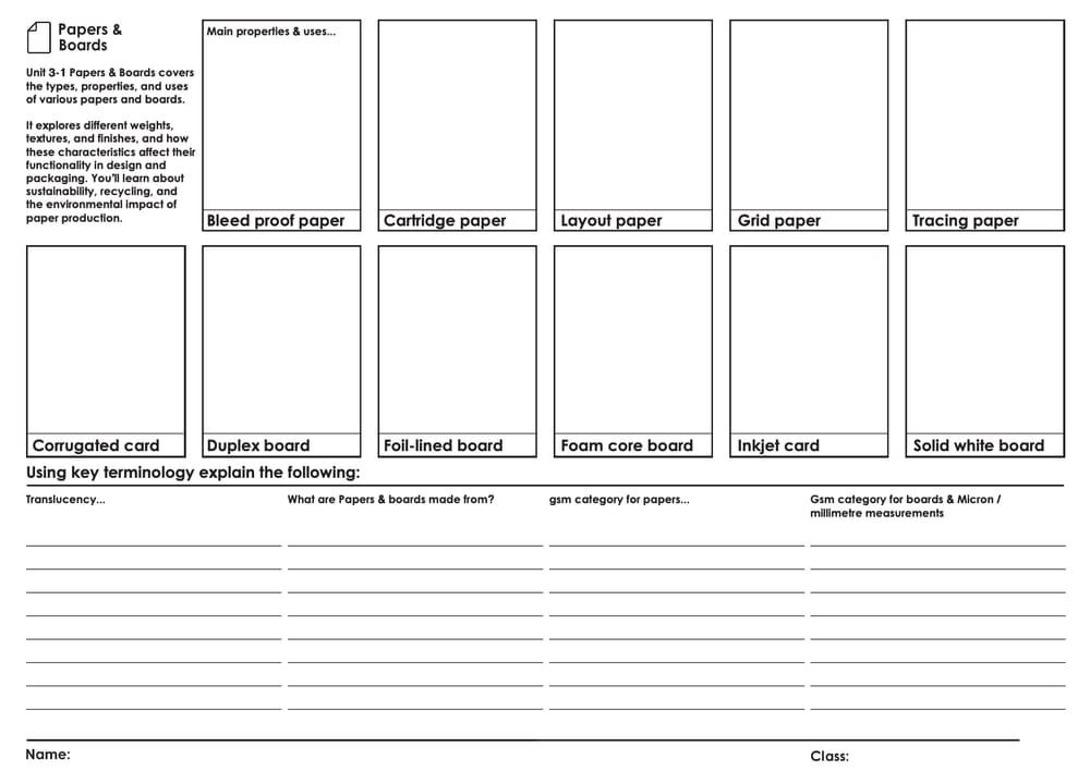 trylearnmix's tweet photo. paper and boards worksheet — ready to print and use. learnmix. com/r/a6gwxkp-x #Worksheets #UKTeachers https://t.co/imrAIdArYe
