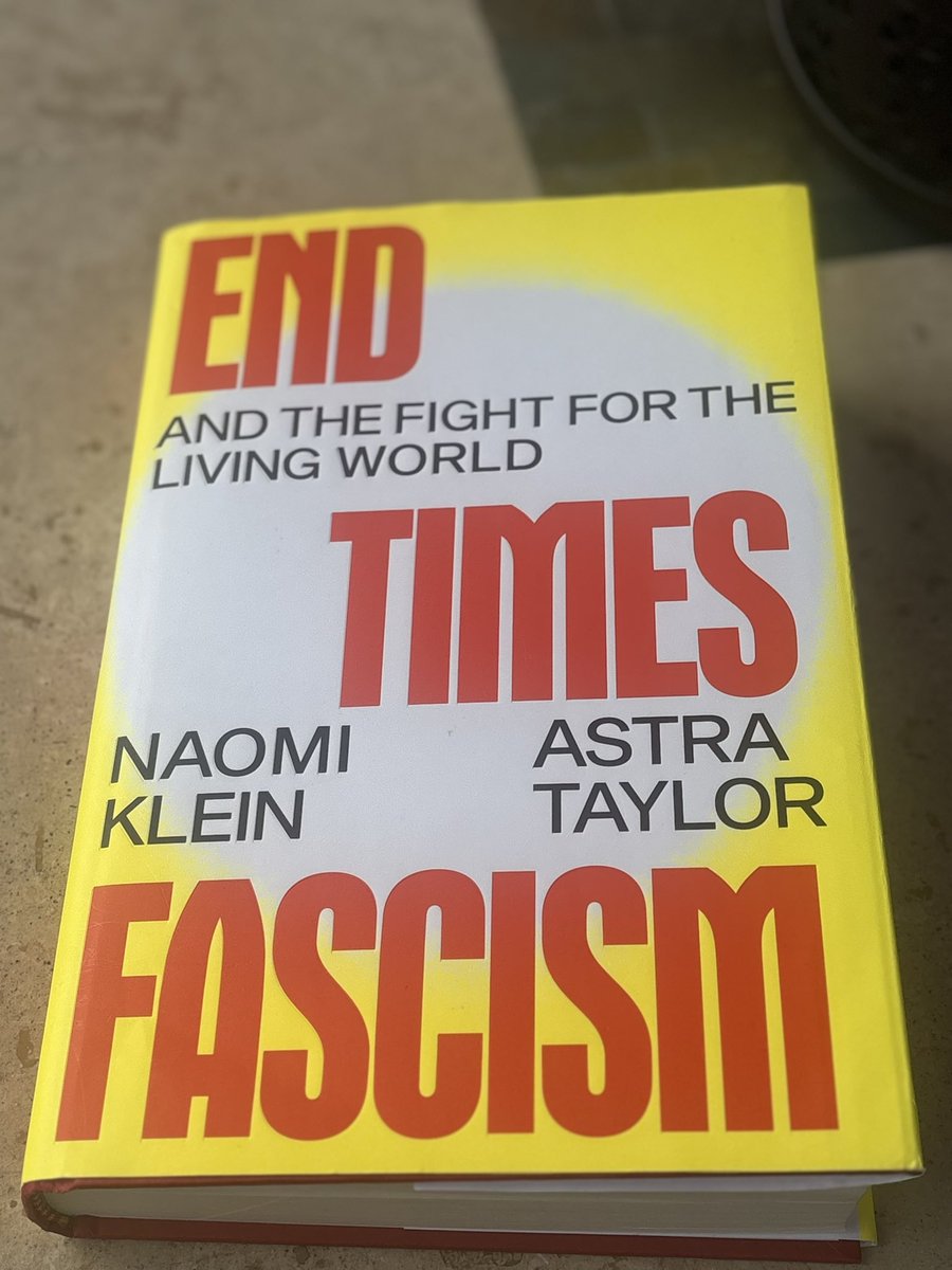 CarAdrianH's tweet photo. I’m looking forward to speaking to @astradisastra &amp; @NaomiAKlein about their new book “End Times Fascism &amp; the Fight for the Living World” @Writersfest  on Oct.5th at 7pm. Our conversation will be featured on a future episode of my @ricochet_en podcast https://t.co/UfMbTPNnY4 https://t.co/Lra959oywg