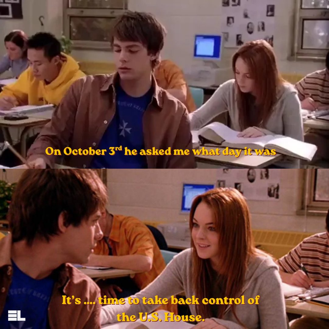 emilyslist's tweet photo. Happy Mean Girls Day 💗 October 3rd is here, which means Election Day is officially right around the corner.

Don’t let Election Day sneak up on you. Make sure you’re registered to vote at https://t.co/yBMEGsBJKz because electing Democratic women will always be fetch. https://t.co/vfIabBKXOJ