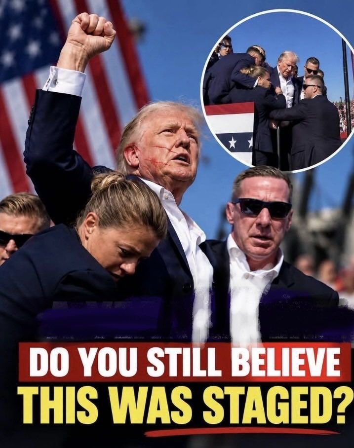 TiredOfThe_B_S's tweet photo. YES !
My 2 biggest reasons are first, his ear grew back, and virtually scarless.
And second, if he was truly shot, the secret service would never have let him stand up.
They would have kept him covered until he was well offstage and had been escorted away.
🍊🤡
What say you ? https://t.co/DJsb5WRUtp